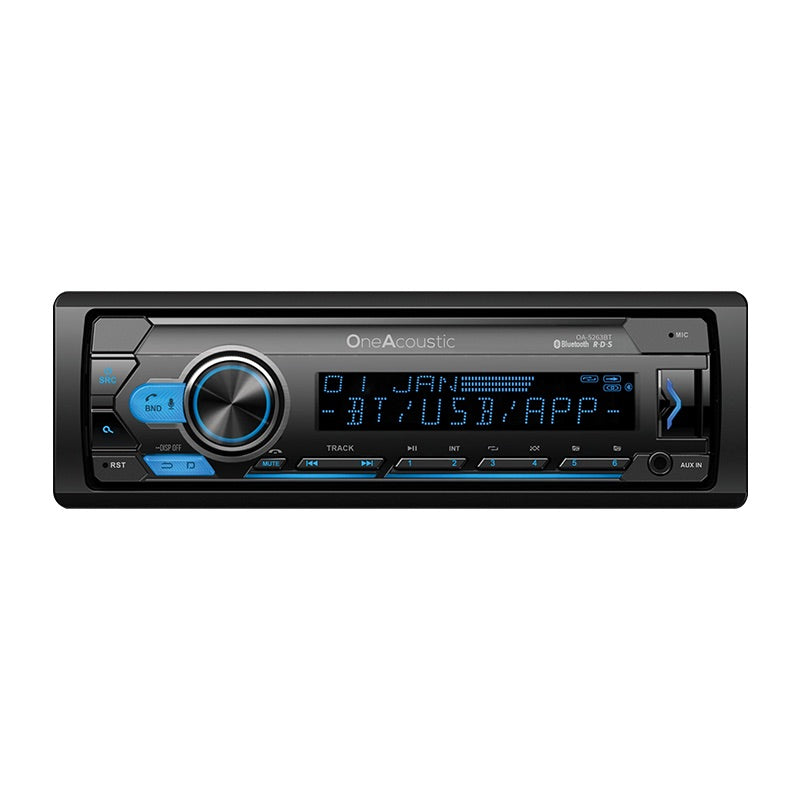 OneAcoustic Pro Series 1-DIN media player with BT