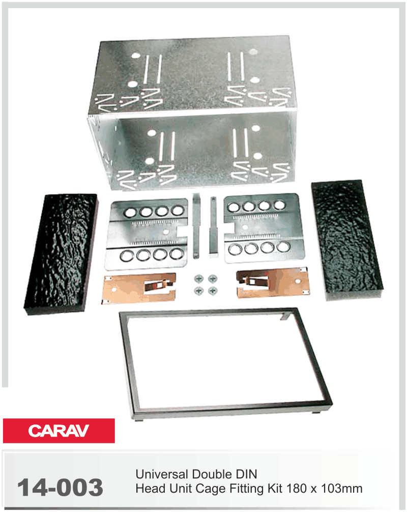 2-Din Universal Cage Kit 180x103mm