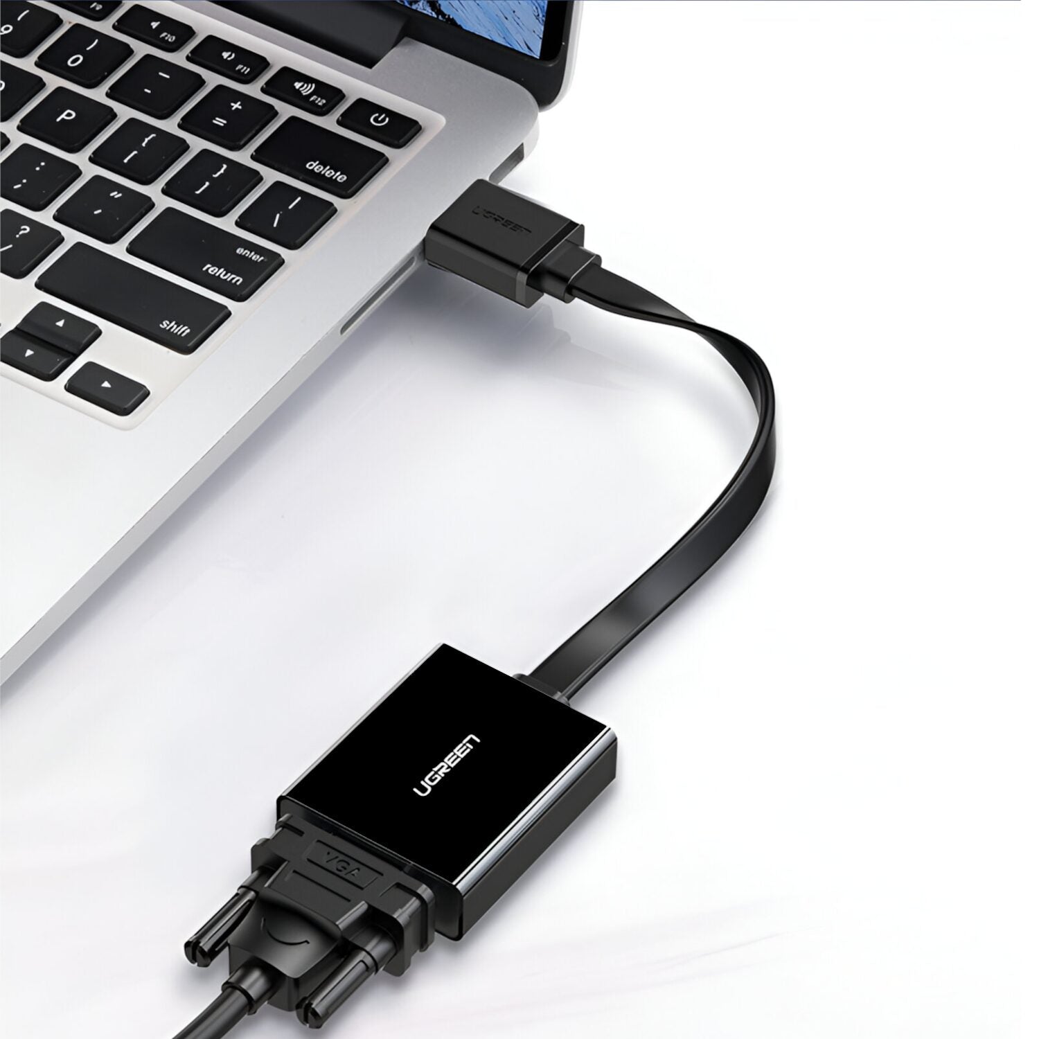 Ugreen HDMI to VGA Adapter, with 3.5mm Audio and Power Port - Black - alternate product view 3