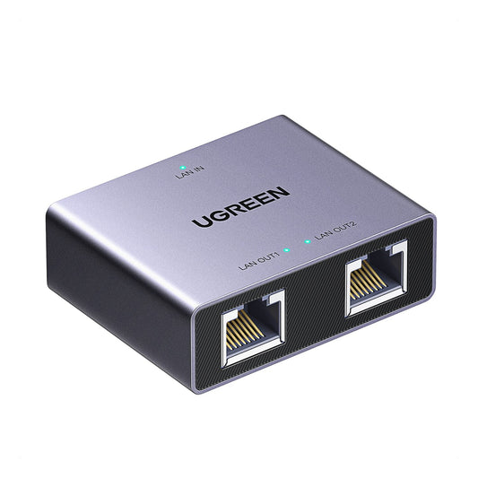Ugreen 1-to-2 Gigabit Ethernet Splitter, 1000Mbps LAN Network Adapter
