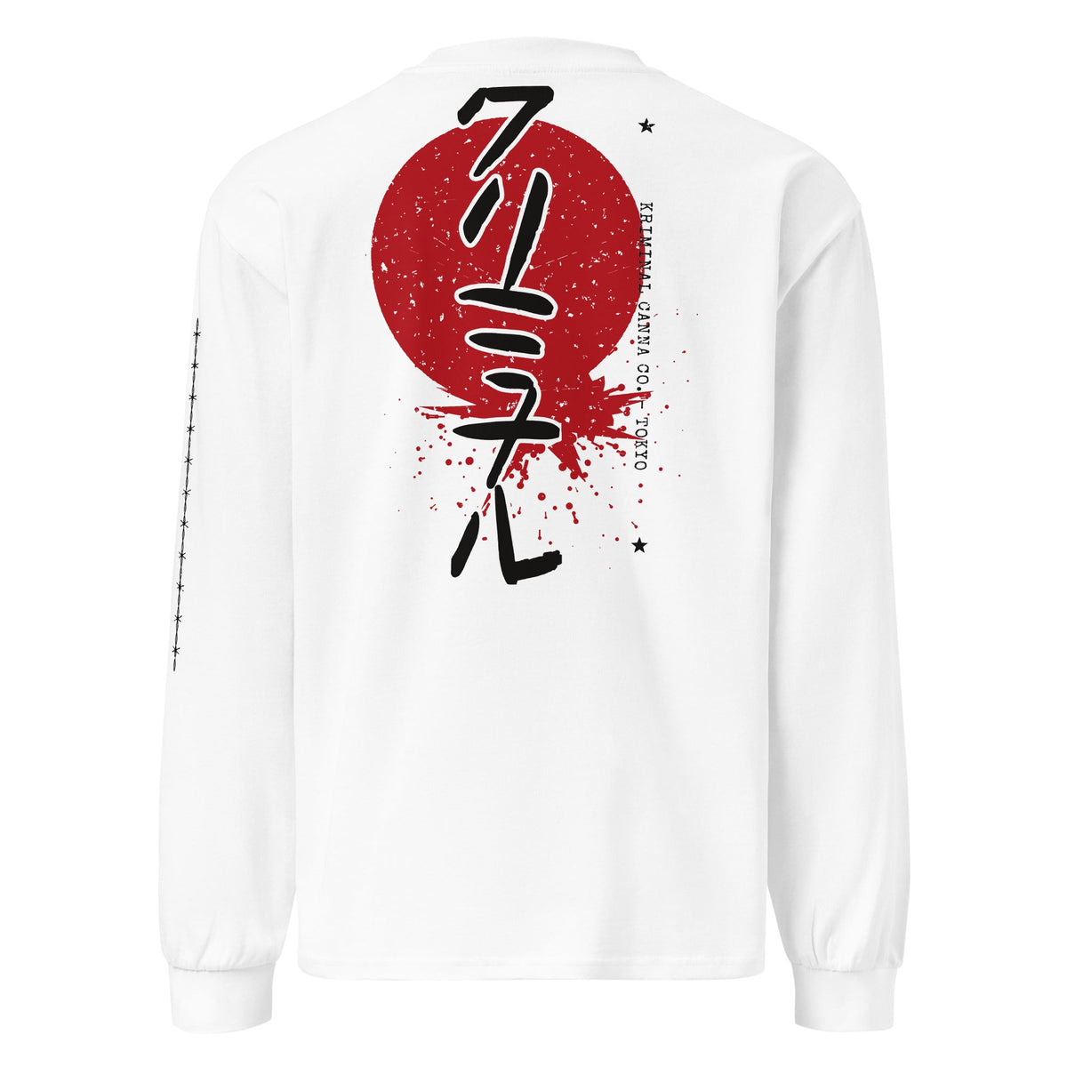 Kriminal "Burning Heart" Heavyweight Long Sleeve – product view 2