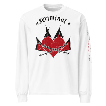Kriminal "Burning Heart" Heavyweight Long Sleeve – product view 1