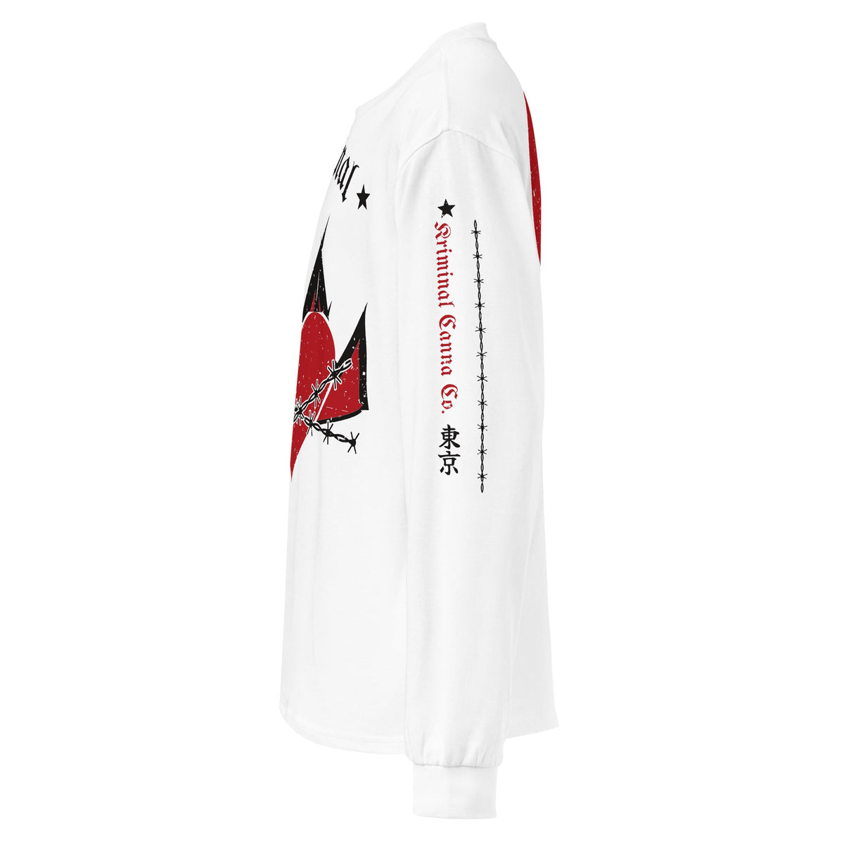 Kriminal "Burning Heart" Heavyweight Long Sleeve – product view 3