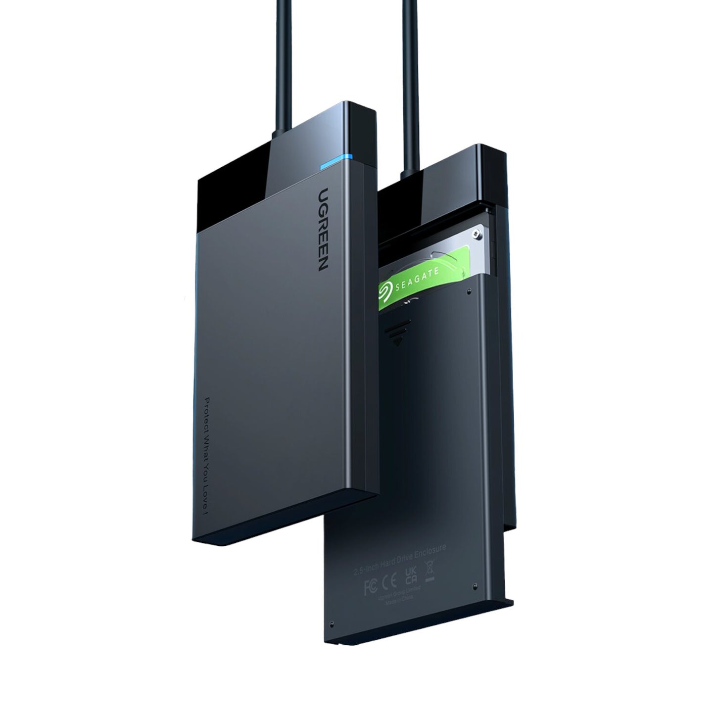 Ugreen USB 3.0 to 2.5” SATA Hard Drive Enclosure (Non-Detachable Cable) - alternate product view 3
