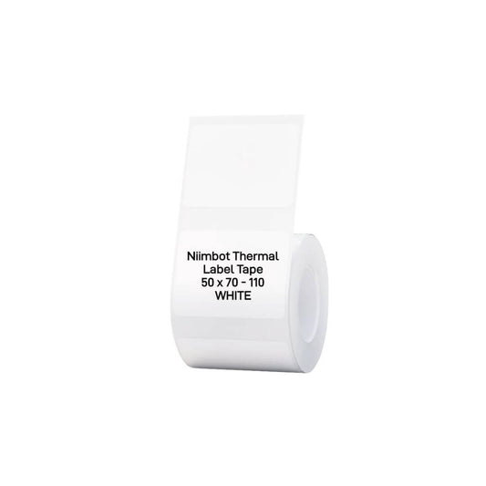 NIIMBOT B1/B21/B3S Thermal Label 50x70mm – 110 Labels Per Roll – White