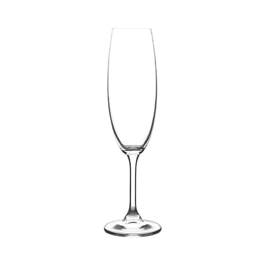 Crane Crystal Lara Champagne Flute Glass 220ml x 6
