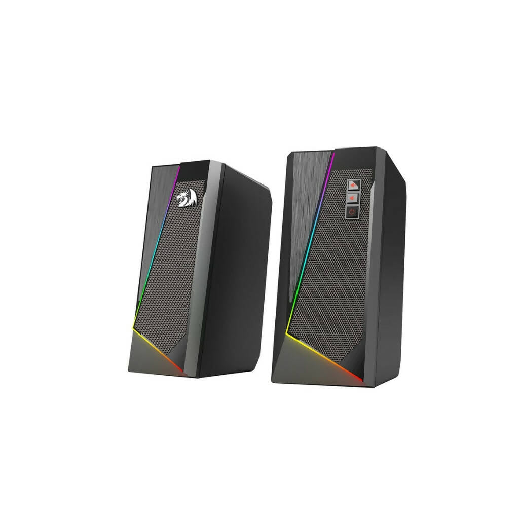 REDRAGON 2.0 Satellite Speaker ANVIL 2 x 3W RGB USB|Aux Gaming Speaker – Black